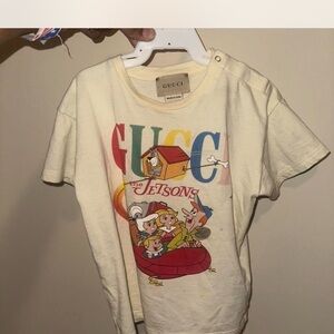 Gucci Kids Cream Jetsons Cartoon Tee